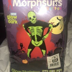 Morphsuit Glow in the Dark Skelton Sz XL